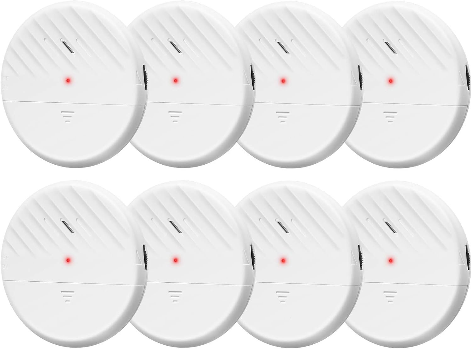 Wsdcam Glass Break Sensor Alarm 125dB Ultra-Slim Wireless Glass Break Detector Window Alarm Vibration Sensor for Home Window and Door Security (8)
