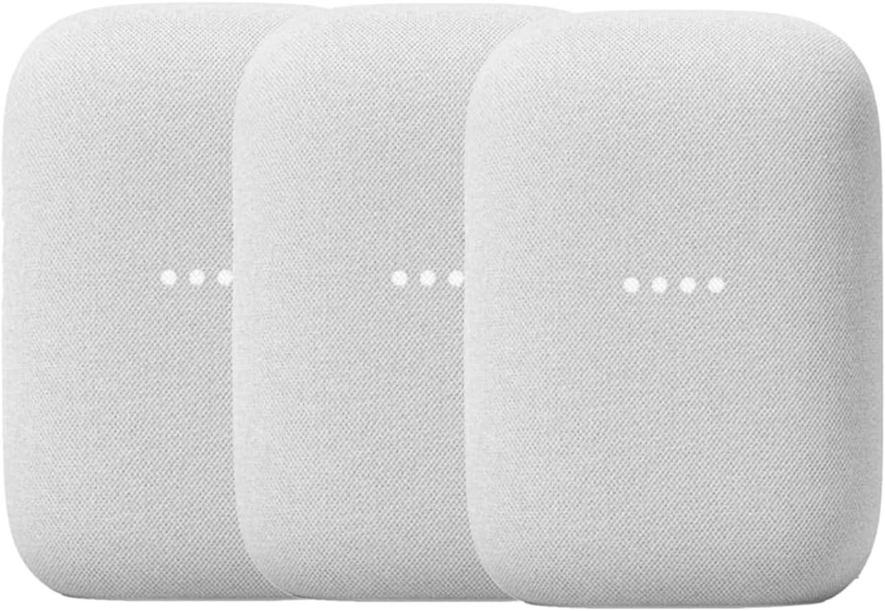Google Audio Bluetooth Speaker – Wireless Music Streaming, Powerful Sound, Assistant Built-in, Wi-Fi and Bluetooth Connectivity, Smart Home Control, Stereo Pairing – Chalk
