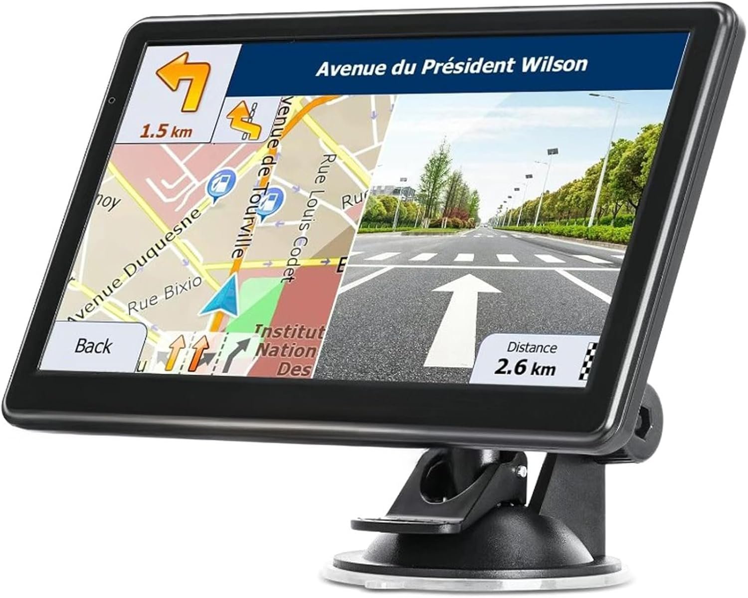 GPS Navigator for Car Truck RV, 7″ Touchscreen GPS Navigation System, 2026 Map with Voice Guidance, Speed Alert, Red Light Warning, Custom Truck Routing, Free Lifetime Updates (Blue)