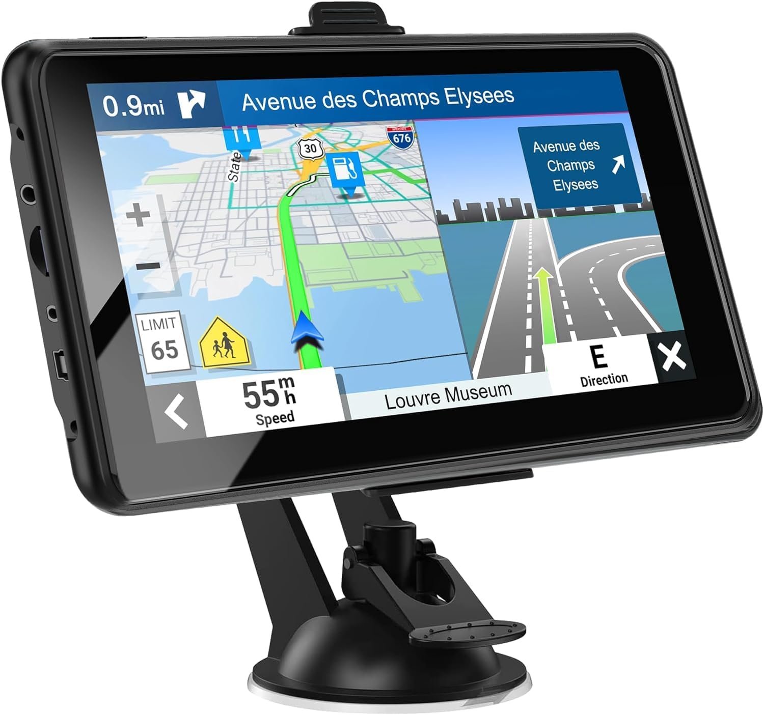Upgarded 2026 GPS Navigator for Car,Truck RV-7” HD Touchscreen Navigation System, Latest North/South America Maps,Free Lifetime Update,Speed&Red Light Warning,Turn-by-Turn Voice Guidance,for all cars