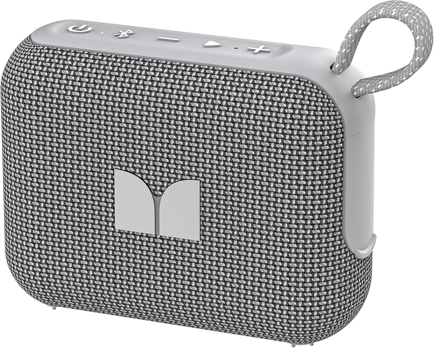 Monster Cube 1 Portable Bluetooth Speaker, IP68 Waterproof, Bluetooth 6.0, 20H Playtime, Powerful Stereo Sound, Speaker for Home, Outdoors and Travel, Grey