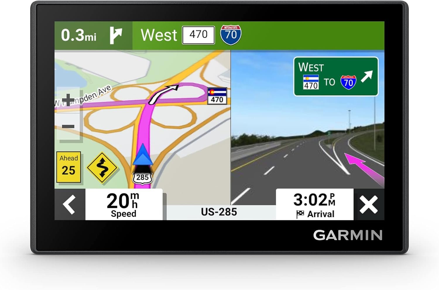 Garmin Drive™ 53 GPS Navigator, High-Resolution Touchscreen, Simple On-Screen Menus and Easy-to-See Maps, Driver Alerts (Renewed)