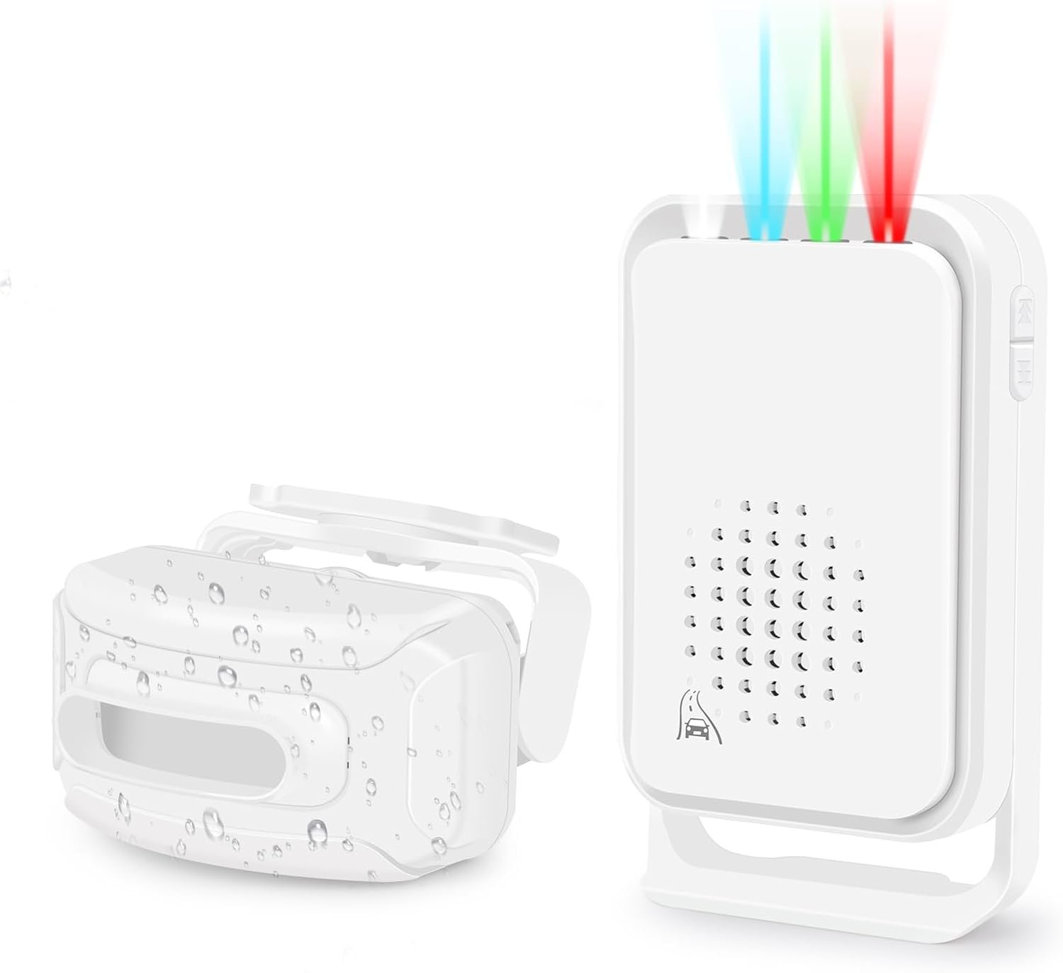 GREENCYCLE Outdoor Motion Sensors with Alarm, Driveway Alarms Wireless Outside Weatherproof, Motion Detection Chime IP64 Waterproof 900ft Long Range Loud Chime Protect Property Security Alert System