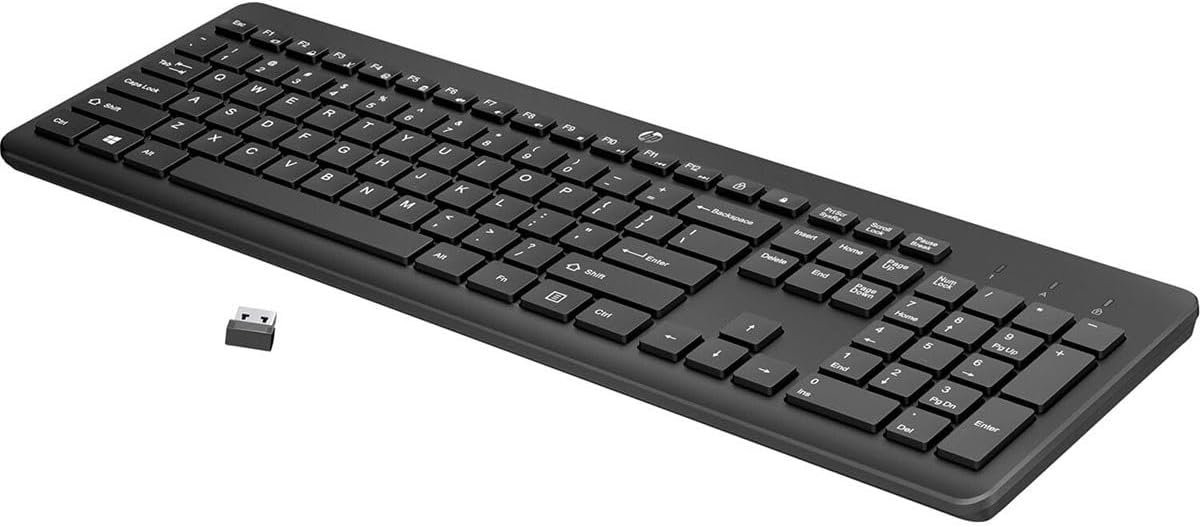 HP 230 Wireless Keyboard – Wireless Connection – Low-Profile, Quiet Design – Windows & Mac OS – Laptop, PC Compatible – Shortcut Keys & Number Pad – Long Battery Life (‎3L1E7AA#ABA),Black
