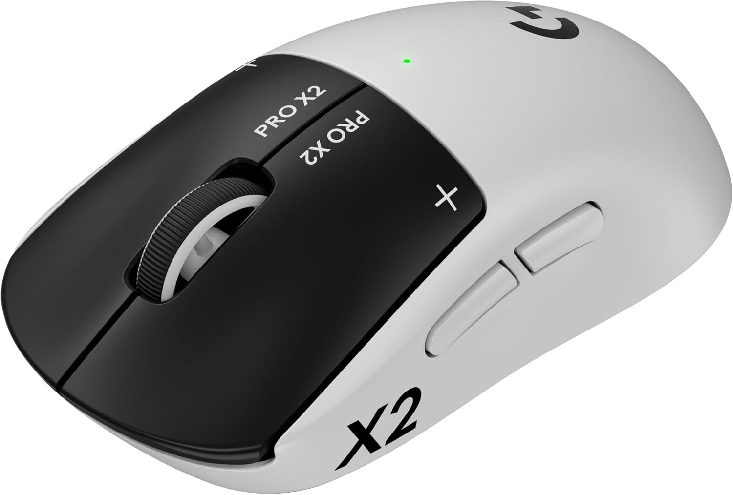 Logitech PRO X2 SUPERSTRIKE Lightspeed Wireless Gaming Mouse, Ultra-Fast Performance, Ultra Lightweight (61 g), Customizable Click Haptics, USB-C Charging, for PC/Mac/Laptop – White
