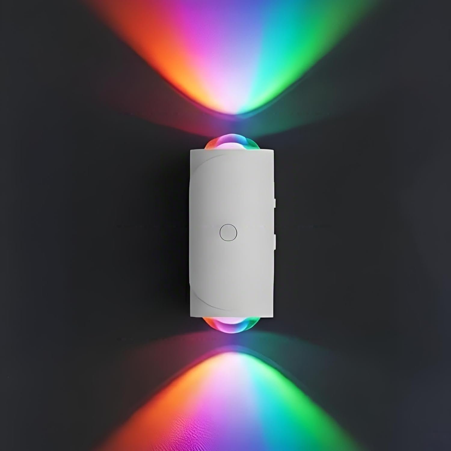 Rechargeable Motion Sensor Night Light, Magnetic RGB Color Changing LED Ambient Lighting, Compact Battery Operated Indoor Wall Light for Hallway, Stairs, Bathroom & Kids Room (USB-C)