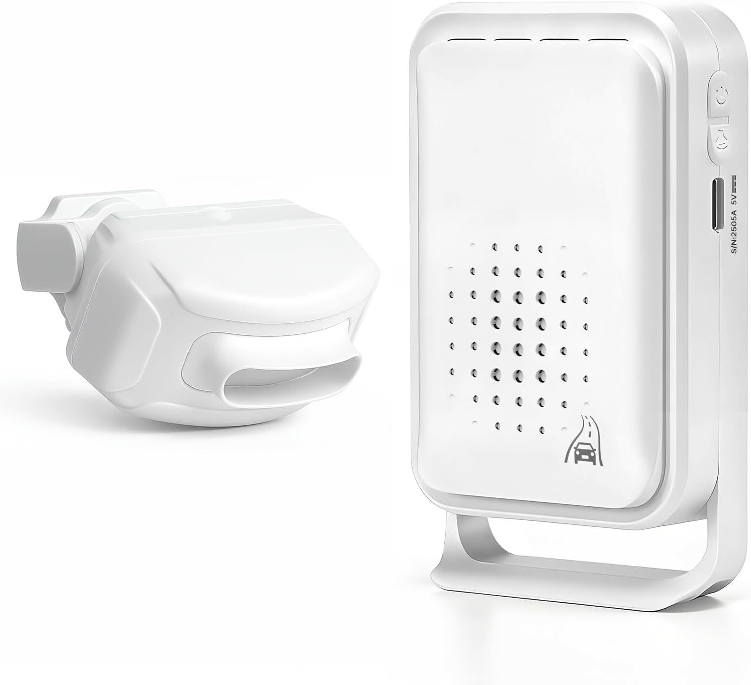 Driveway Alarm – 1200 ft Range Wireless Outdoor Motion Sensor, Dual-Tech PIR + Microwave, 17 Chimes, IP64 Weather-Resistant, Mute & Vibration (1 Receiver+ 1 Sensor)