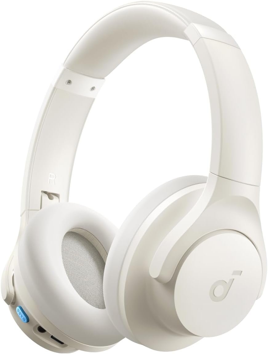Soundcore Q11i Wireless Over-Ear Bluetooth Headphones by Anker, Deep Bass, 60H Playtime, Hi-Res Audio, Detachable Ear Cushions, Multipoint Connection