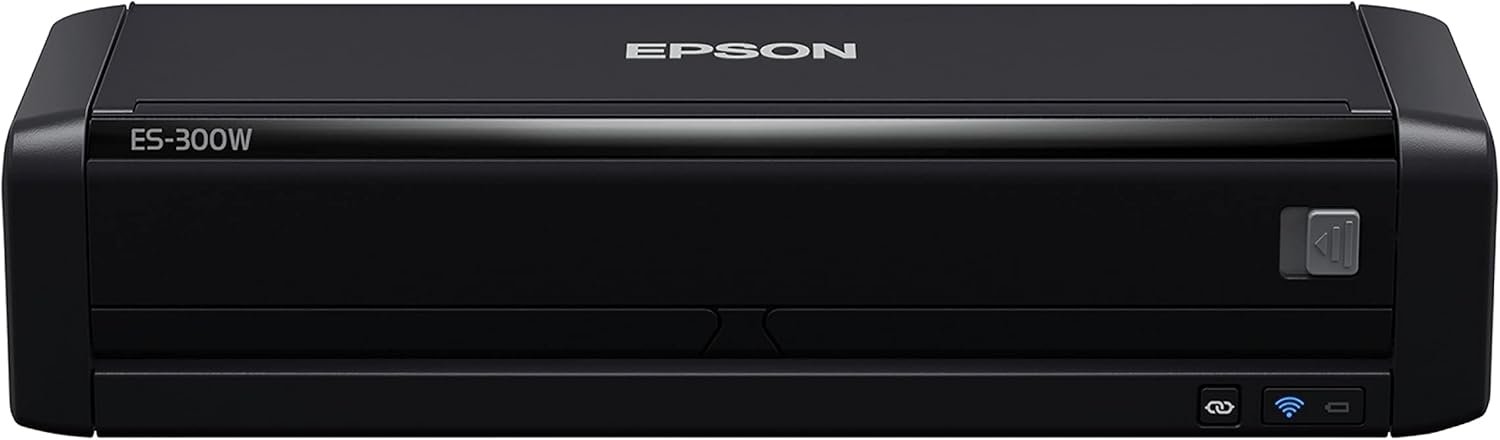 Epson WorkForce ES-300W Wireless Color Portable Document Scanner with ADF for PC and Mac Sheet-fed, Duplex Scanning