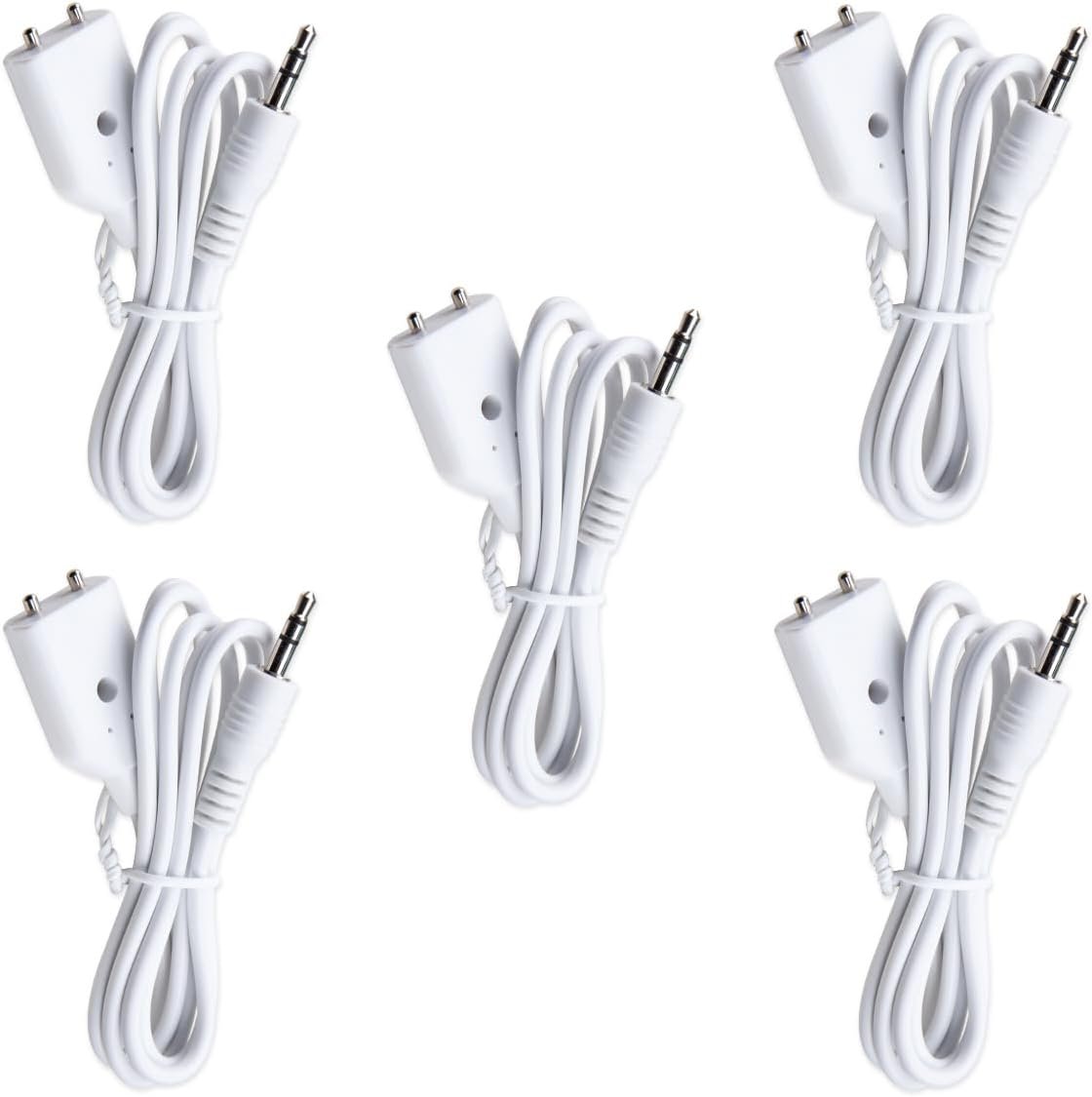 ZORZA 5Pcs Smart Water Leak Detector with 3.5mm Audio Head 12V-24V Water Level Probe Dual Metal Poles Cable for Monitoring Dampness and Leakage System