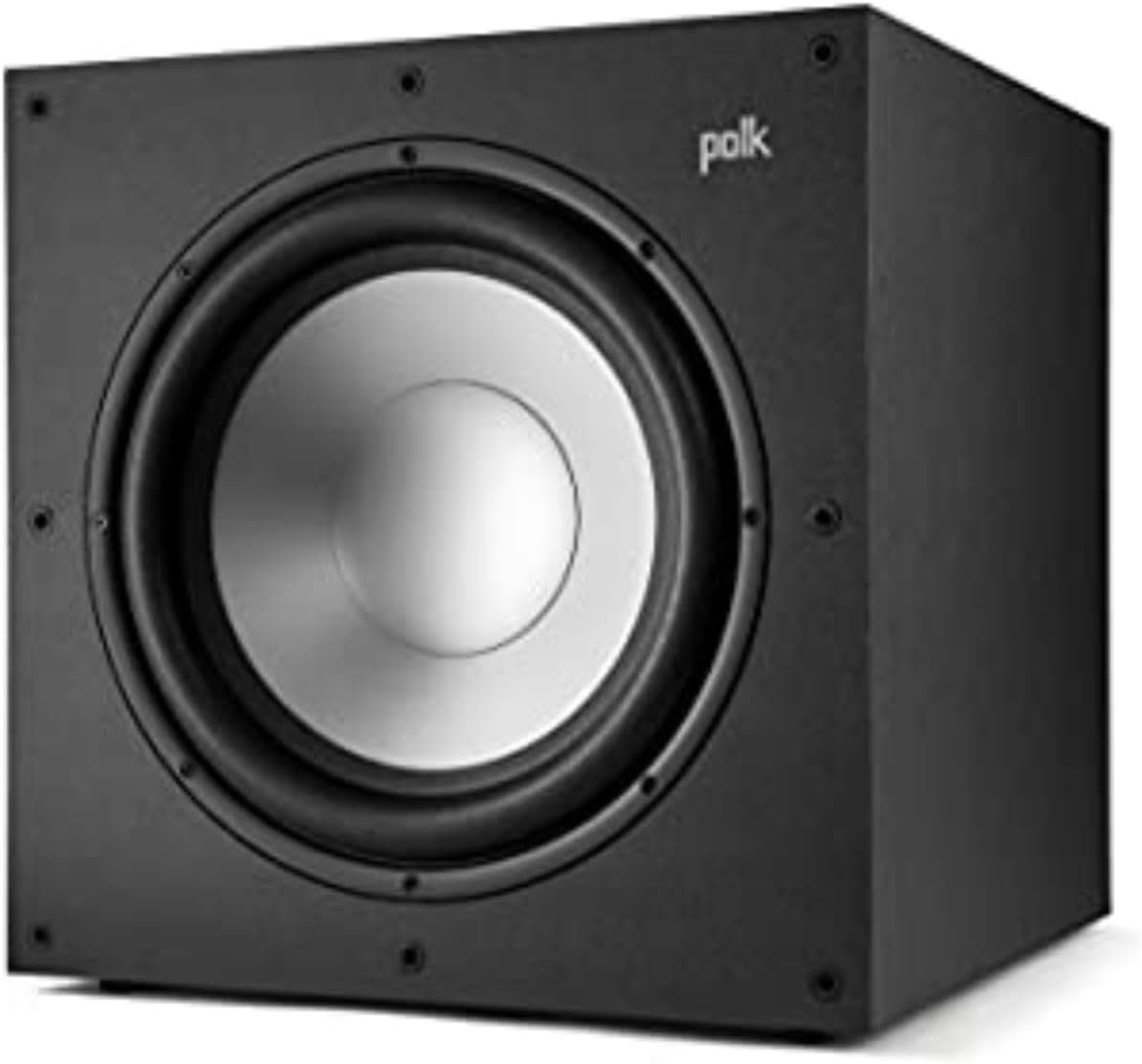 Polk Monitor XT12 Powered Sub – 12″ Balanced Woofer & 100W Class A/B Amplifier, Low-Resonance MDF Cabinet & Removable Grille, Dolby Atmos & DTS:X Compatible, Home Theater Subwoofers, Midnight Black