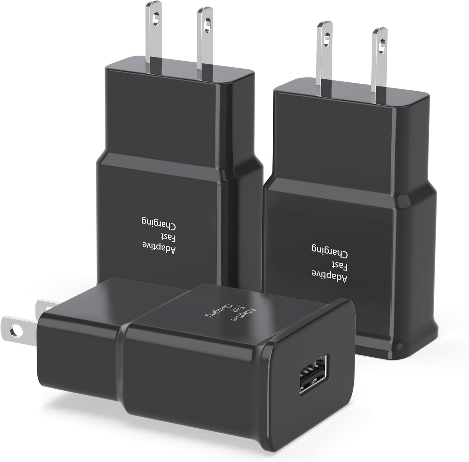 Fast Charging Block for Samsung Android USB Wall Charger Plug Adapter Compatible with Samsung Galaxy S24/ S23 S22/ S21/ S20/ S10/ S10e/ S9 Plus/ S8 / Note 10/ Note 9/ Note 8/ LG G5 G6 G7 3Pack