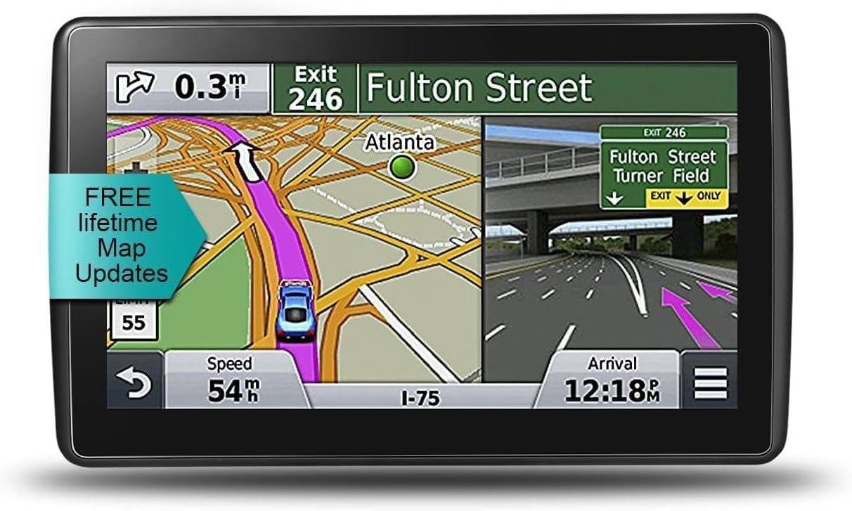 GPS Navigation for Car Truck – Navigation System 7 Inches Touchscreen Navigator with 2026 US/CA/MX Maps, Free Lifetime Updates for RV, Voice Guidance, Speed & Traffic Alerts, Custom Truck Routing