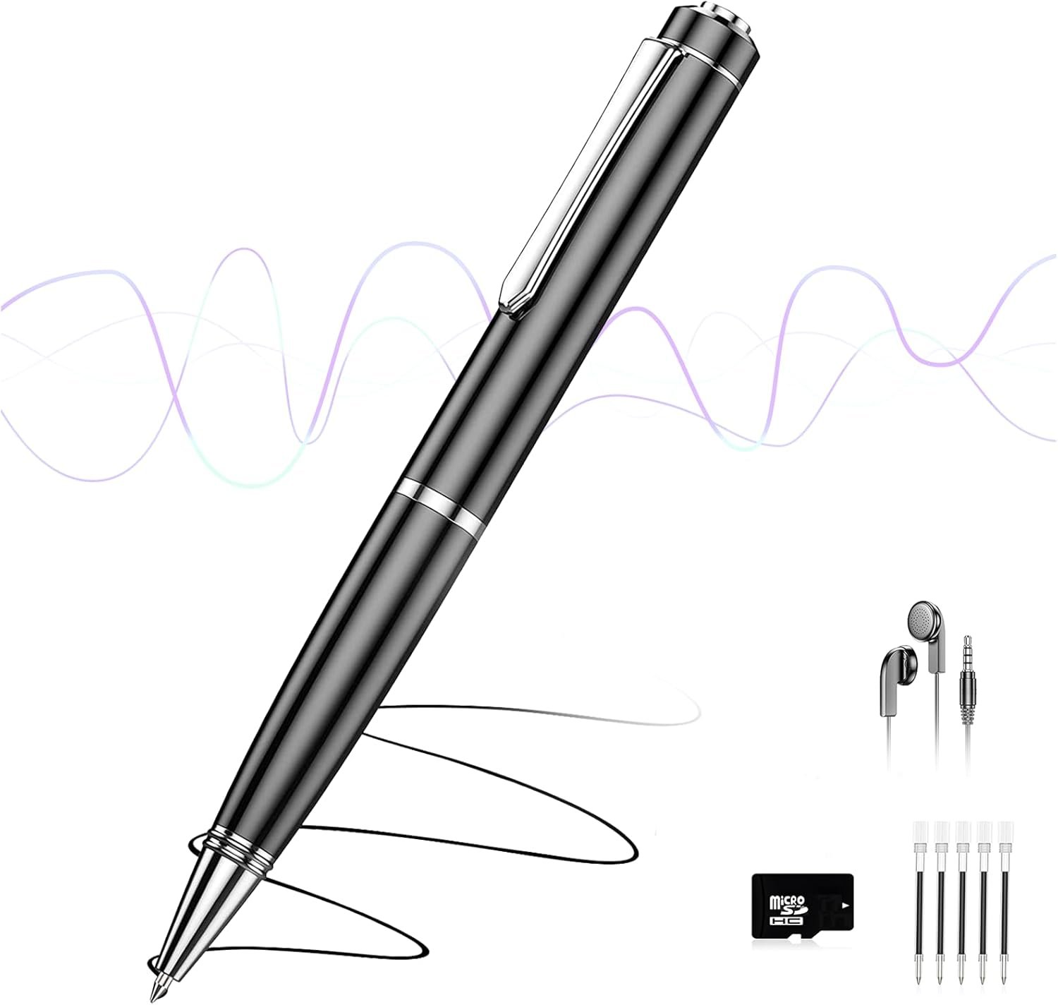 72GB Digital Voice Recorder, Audio Recorder with 25H Battery Life, Playback & Voice Activation Recording Device, Voice Activated Recorder with AI Noise Reduction for Lectures/Meetings/Interviews