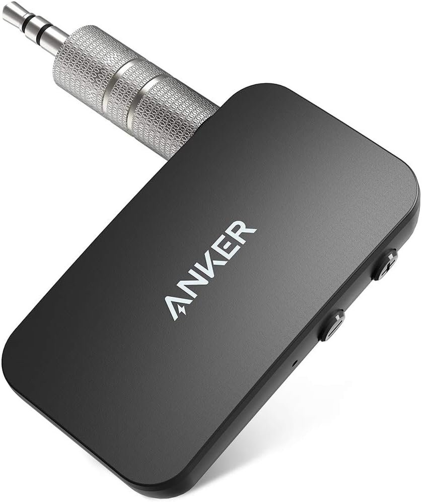 Anker Soundsync Bluetooth Receiver for Music Streaming with Bluetooth 5.0, Dual Device Connection, Handsfree Calls, 12-Hour Battery Life, for Car & Home Stereo – Signal Reception Only