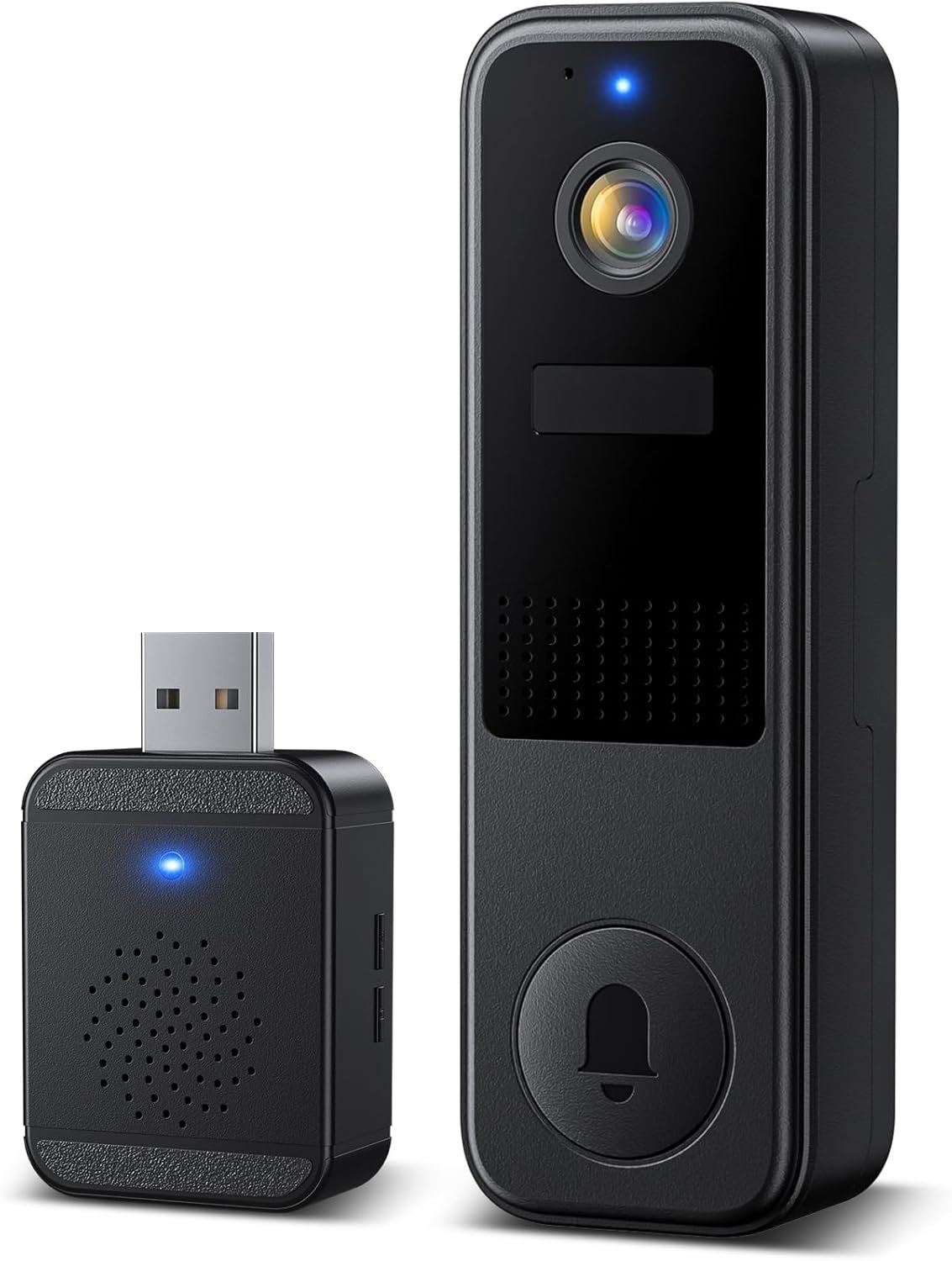 DB4 2K Battery Video Doorbell, Smart Wireless Doorbell Camera with Ring Chime, Live View with Two-Way Talk, AI Detection and Real-Time Notification, Compatible with Alexa and Vicohome