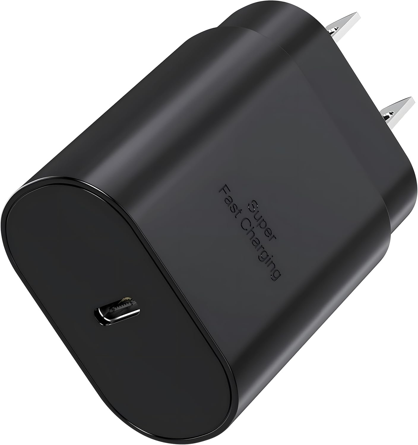TT&C USB C Charging Block 25W PD 3.0 Super Fast Charger Type C Wall Plug Cube Adapter Compatible with Samsung Galaxy S26 S25, S24, S23, S22, S21, Z Fold 3/4/5/ iPhone 17,16,15 (Black 1Pack)