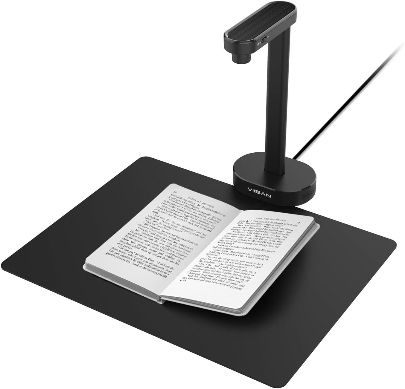 VIISAN A8401 16MP Document Scanner for Small Offices & Home Classrooms – Portable USB Camera with OCR & Text-to-Speech, Windows/macOS Certified, Ideal for Remote Teaching & Document Digitization