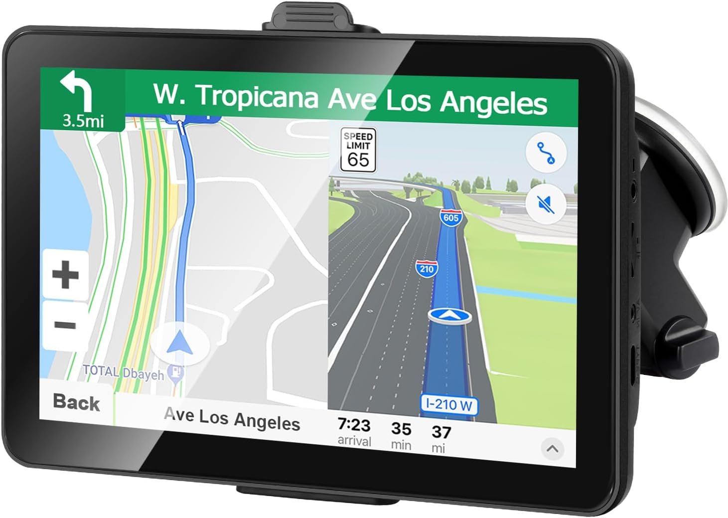 Car GPS Navigation 7 Inch Truck Navigator Latest Maps Touch Screen Vehicle GPS Commercial Trucker Voice Navigation Speeding Warning Free Lifetime Update of Maps