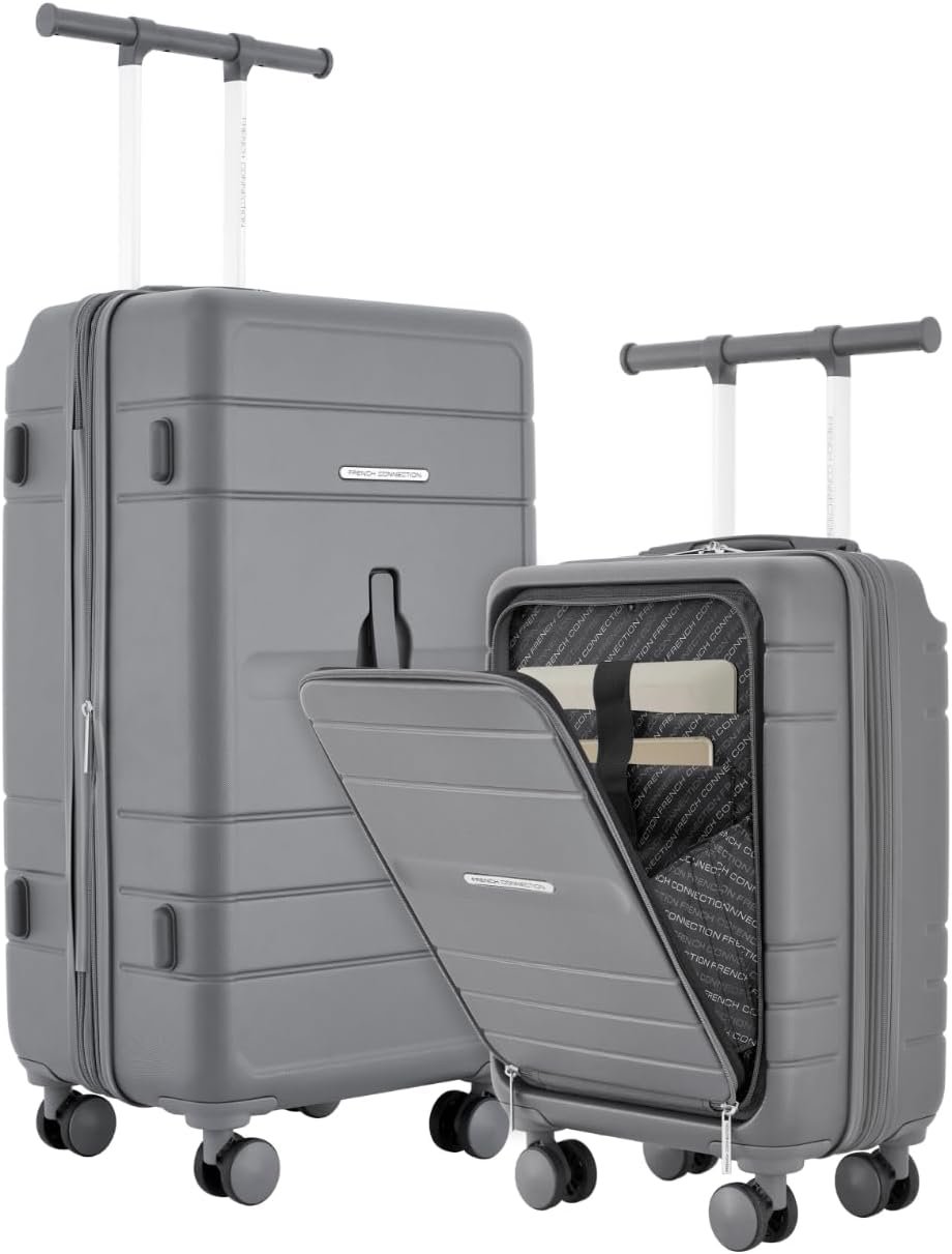French Connection 2 Piece Trunk Luggage Set, Quiet Shade