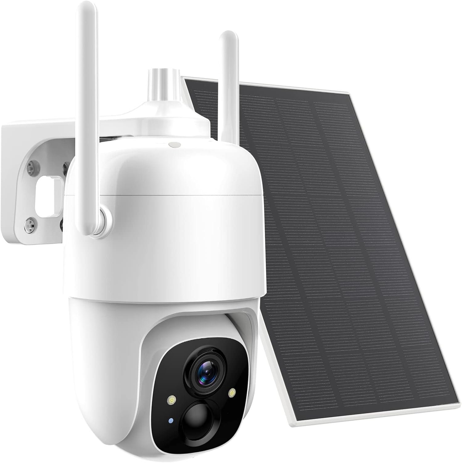 Allweviee Security Cameras Wireless Outdoor, 2K 3MP Pan Tilt 355° View IP65 Waterproof Rechargeable Battery Powered PTZ WiFi Solar Camera with PIR, Color Night Vision,2-Way Talk,Cloud/SD