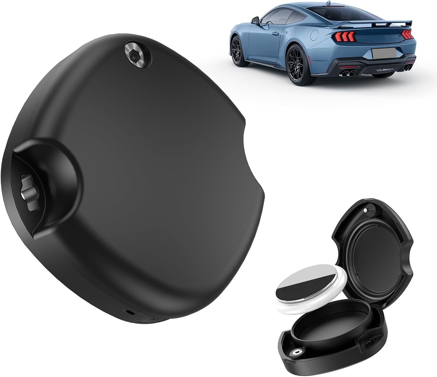 Mini GPS Tracker for Vehicles – Hidden Magnetic & Waterproof Car Tracker, Real-Time GPS Tracking for Car, Truck, Motorcycle, No Monthly Fee, No SIM Required, Works with Find My