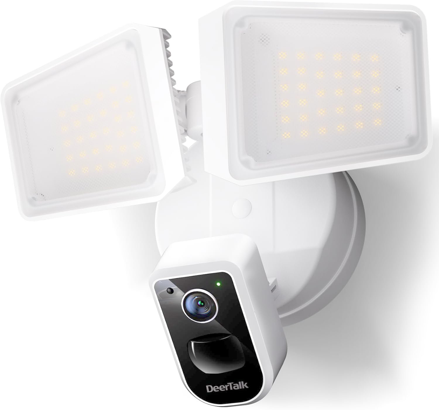 Security Floodlight Camera Outdoor – Flood Lights Camera Wired Motion Lights 2-Way Audio 2K and 150dB Siren 4230 lm 2.4G&5G WiFi Alexa-Compatible 3000-5000K 24/7 Recording for Home Security