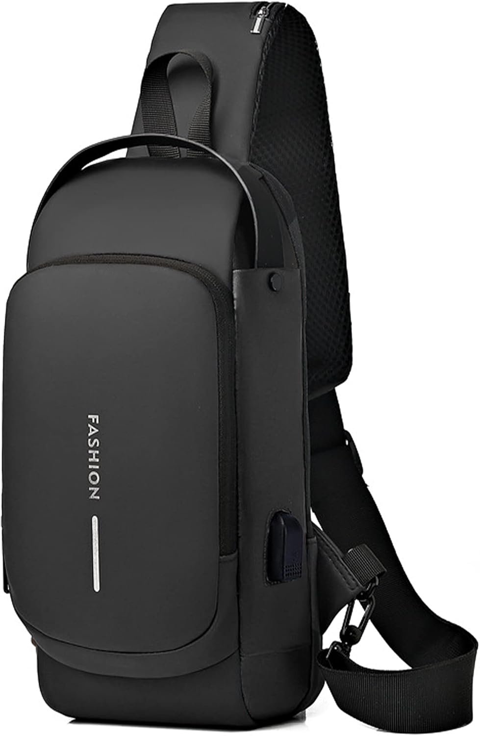 Sling Bag for Men | Anti-theft Crossbody Bag – Crossbody Shoulder Chest Bag | Anti-Theft, USB, Waterproof