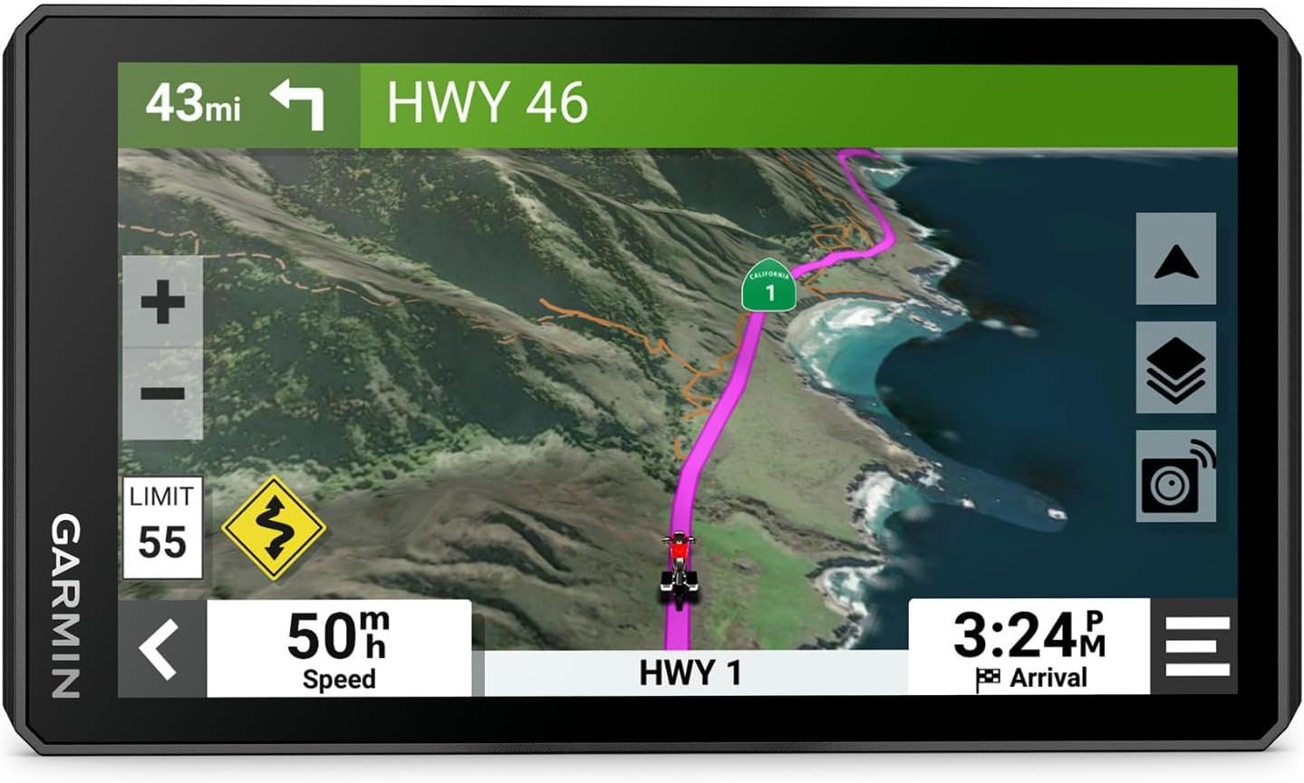 Garmin zūmo® XT2 All-Terrain Motorcycle Navigator, Ultrabright 6″ Sunlight Readable Display, Visual Route Planner, and Ride Summaries