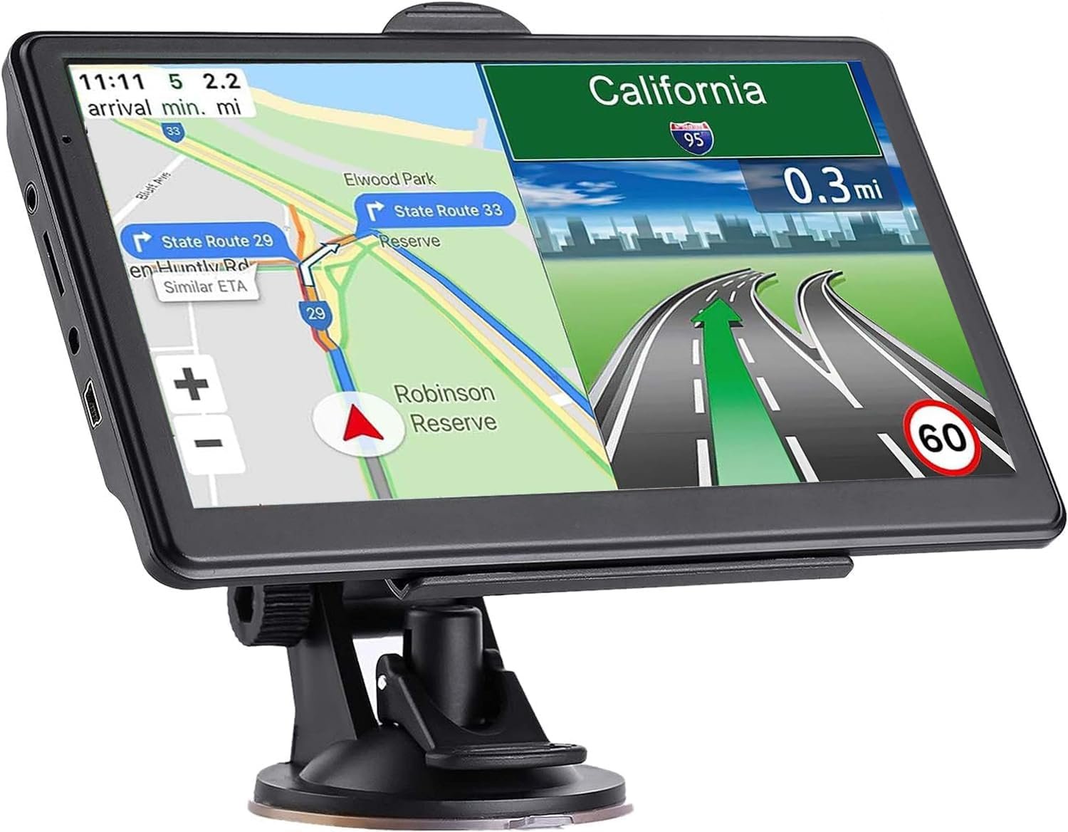 GPS Navigation for Car Truck – Navigation System 7 Inch Touchscreen Navigator with，2026 Map (Free Lifetime Updates),RV Vehicle GPS for Trucker with Speed Warning, Voice Guidance