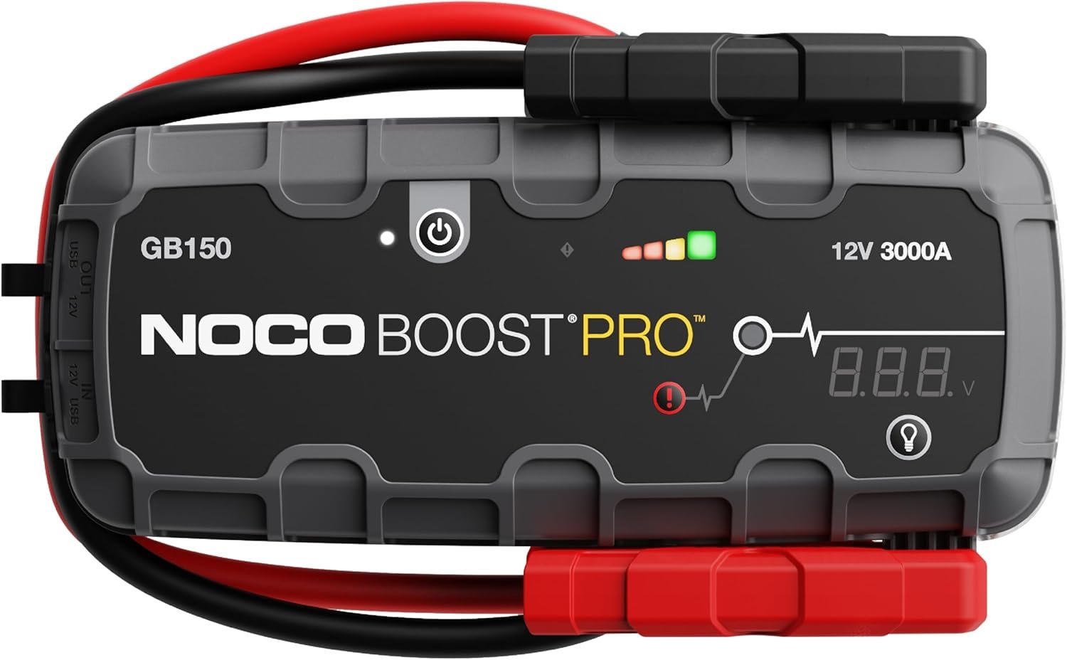 NOCO Boost GB150: 3000A UltraSafe Jump Starter – 12V Lithium Battery Booster Pack, Portable Jump Box, Power Bank & Jumper Cables – for 9.0L Gas and 7.0L Diesel Engines