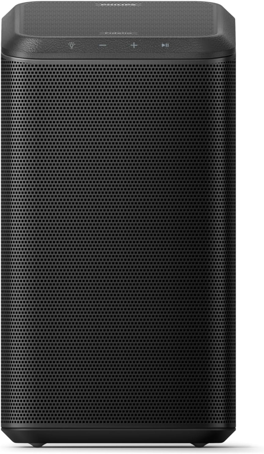 Philips Fidelio TAFS1 Bluetooth Speaker – Powered By DTS Play-Fi, Compatible with Alexa, Google Assistant, and Siri, 60W Max Power, Black