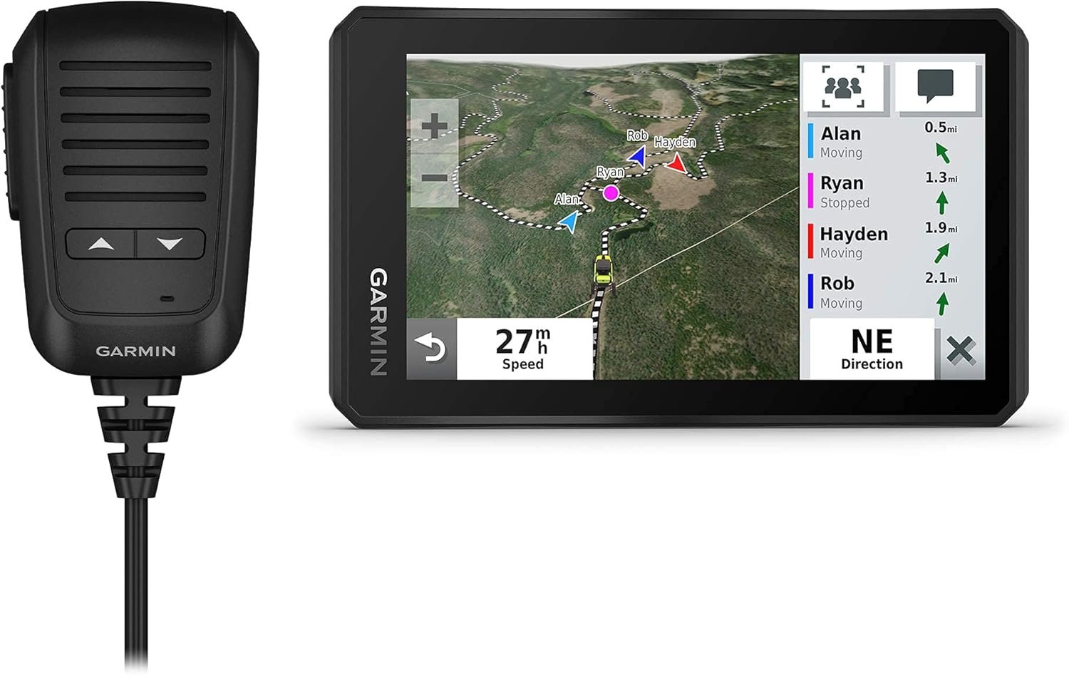 Garmin Tread Powersport Off-Road Navigator with Group Ride Radio, Group Tracking and Voice Communication, 5.5″ Display, 010-02406-00 (Renewed)
