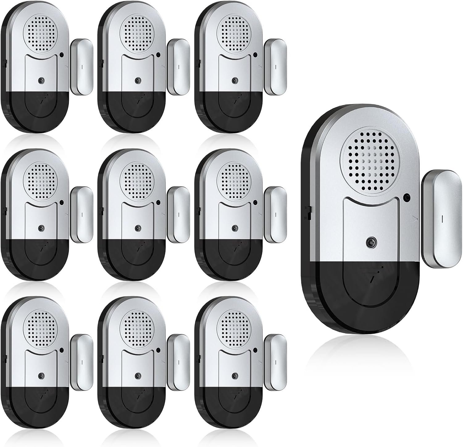 Sanjie Door Alarms When Opened,Door Window Alarm Sensors for Kids Safety/Home Security/Pool/Garage/Dementia/Toddler/Travel Security,Easy to Install,Volume Control/Loud Alert,Long Battery Life,10 Pack