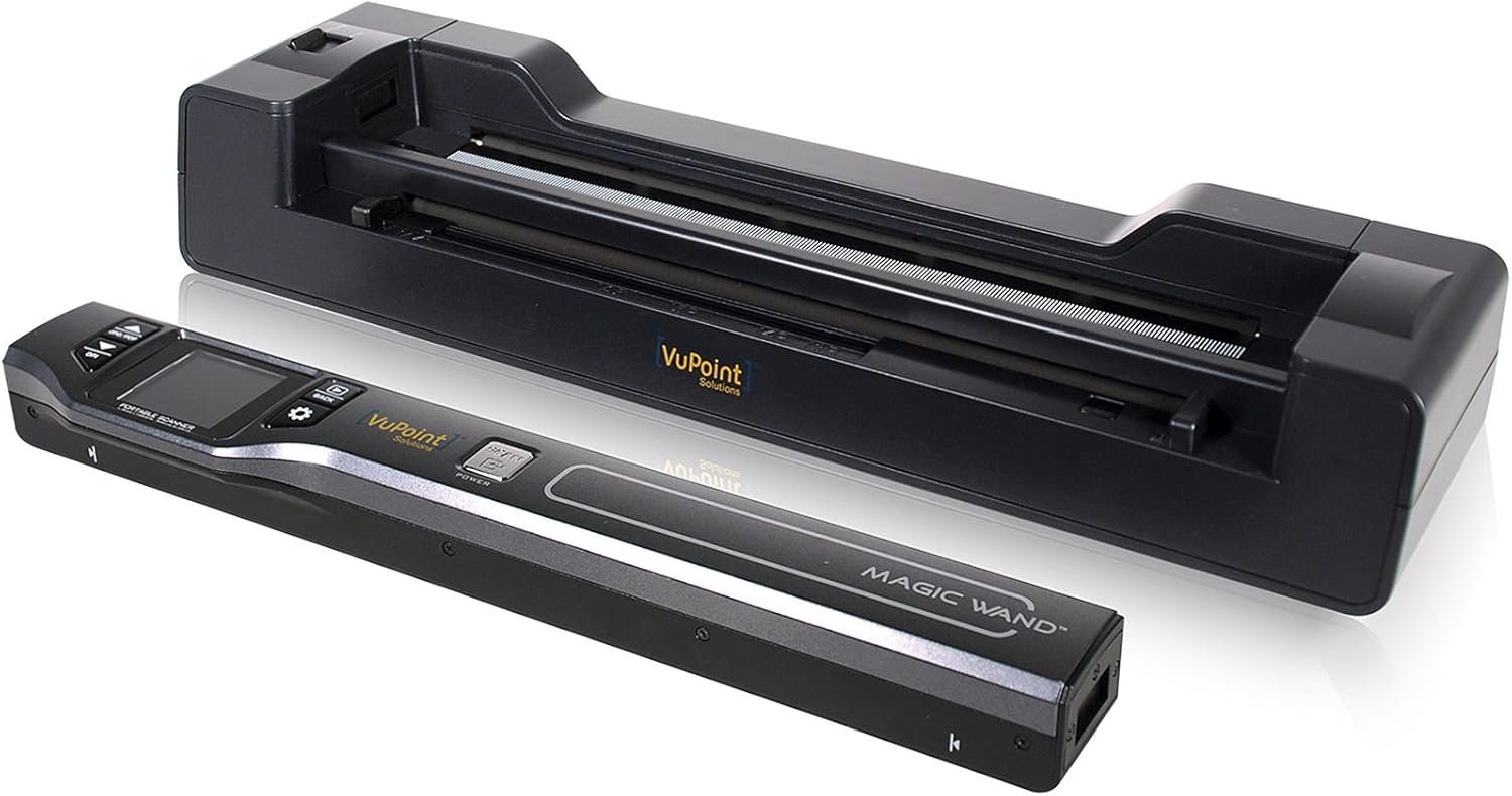 Vupoint Solutions Magic Wand Portable Scanner with Color LCD Display and Auto-Feed Dock (PDSDK-ST470-VP)