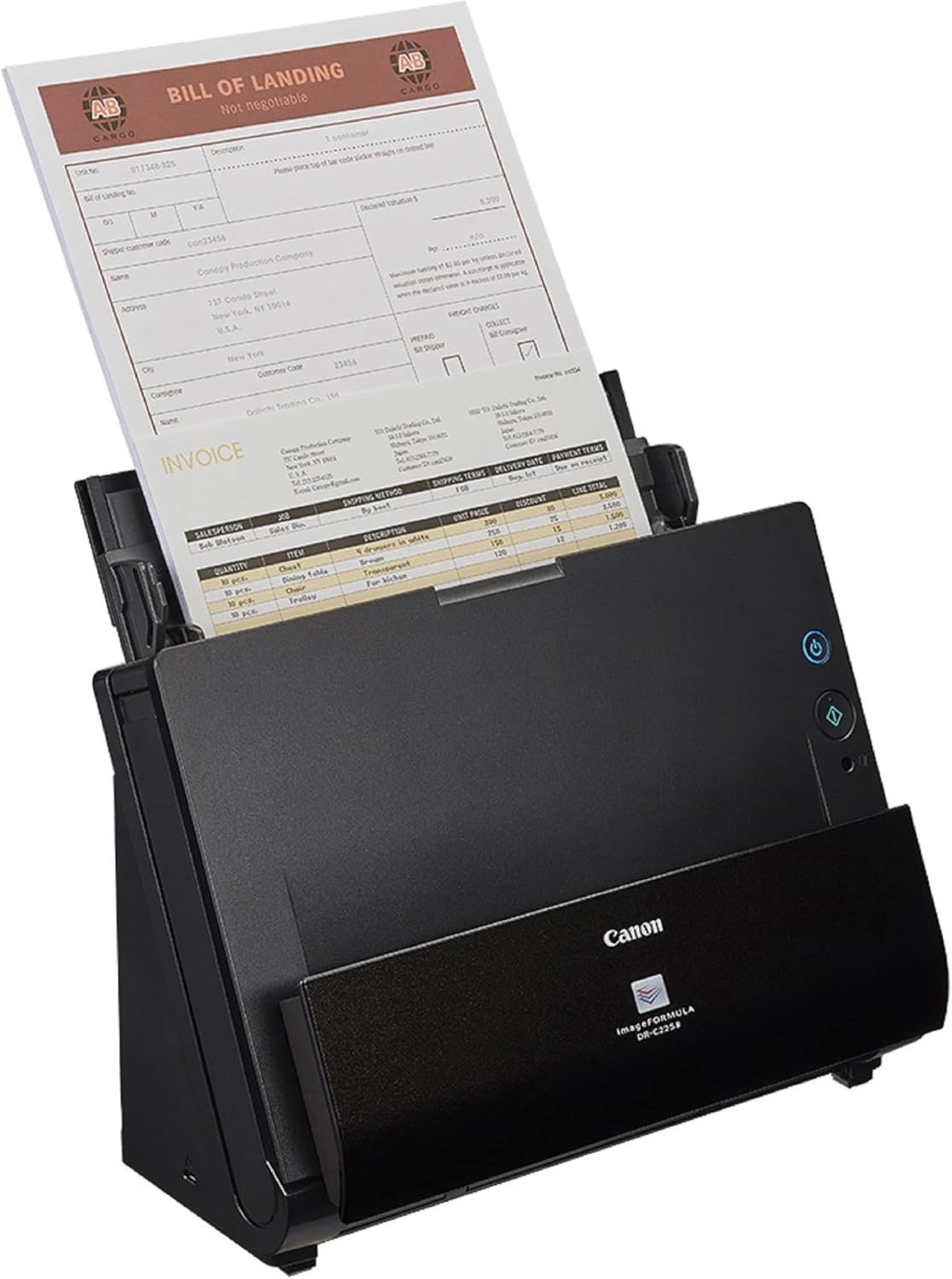 Canon imageFORMULA DR-C225 II Office Document Scanner, Black – 3258C002