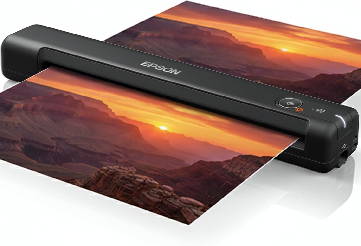 Workforce Es-50 Portable Document Scanner for Laptop – Complete Bundle for Pc and Mac – Best Travel Photo Scanner, with Feeder, Wireless, Mobile Friendly, Mini USB Cable Included (Renewed)