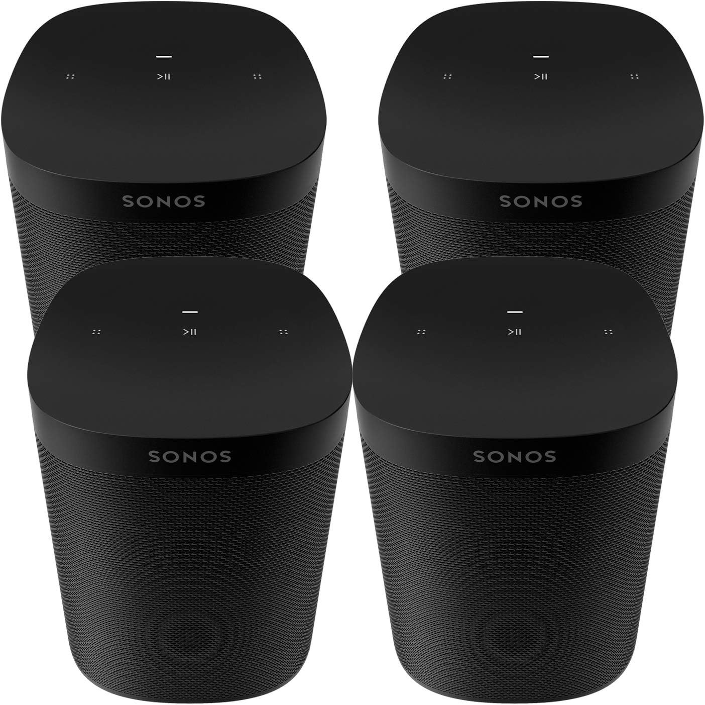Four Room Set Sonos One SL – The powerful microphone-free speaker for music and more – Black