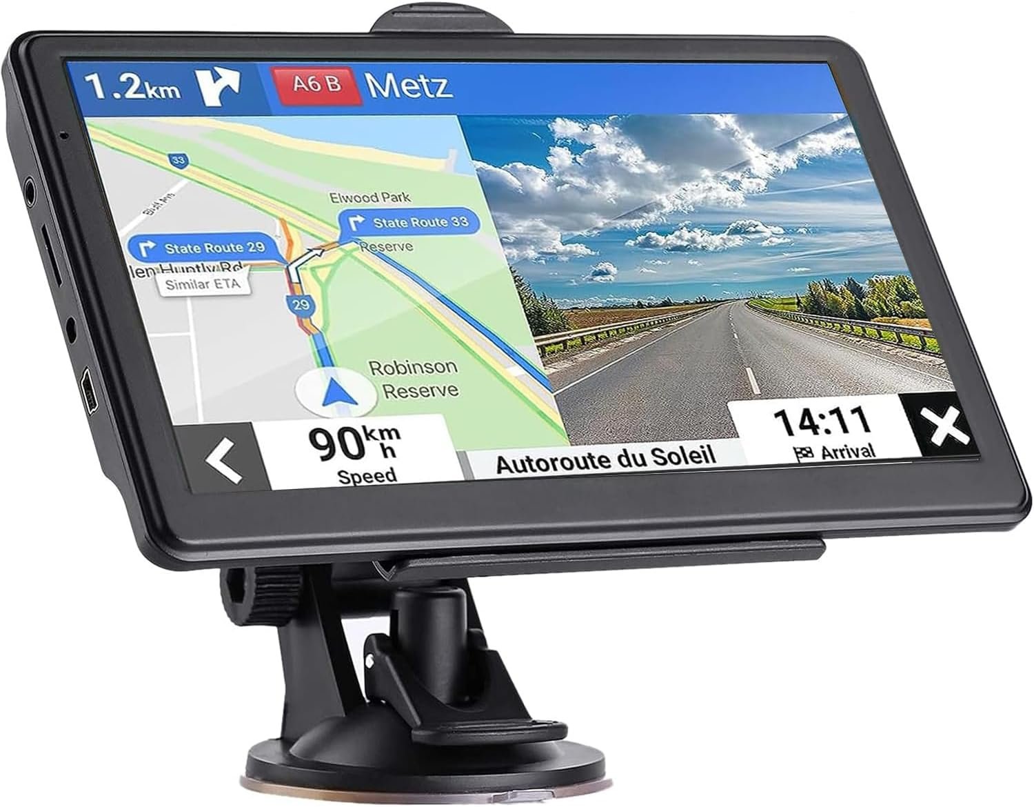 GPS Navigation for Car Truck Drivers 7 inch Navigation Systems for Car with Voice Guidance and Speed Camera Warning 2D&3D map Americas Maps Free Lifetime Map