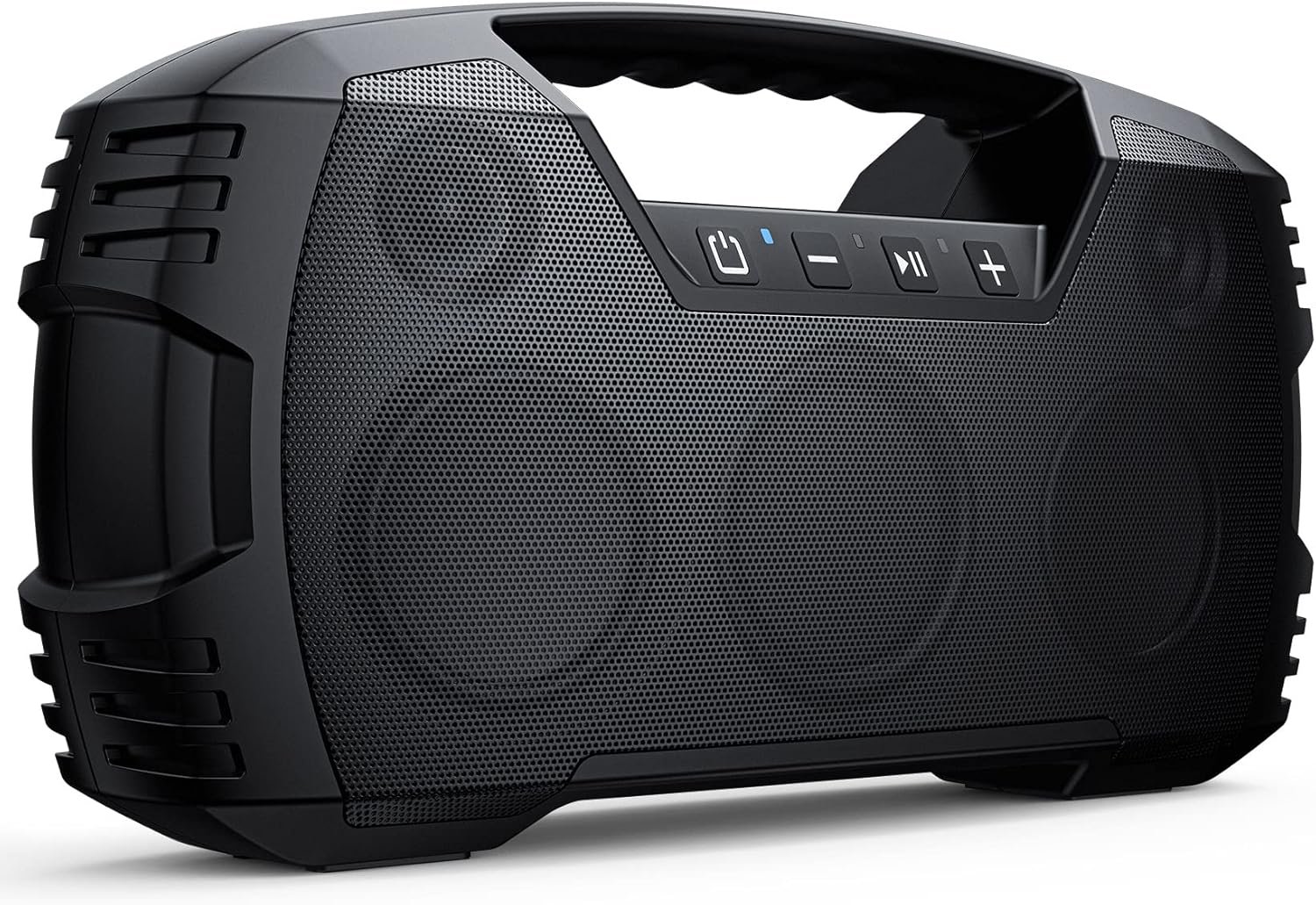 IPX7 Waterproof Outdoor Bluetooth Speaker, Wireless, 60W Power, 32H Playtime, Floating Design, Deep Bass & Loud Stereo Sound, Portable with Handle, Rugged for Pool, Beach, Kayaking, Hiking, Black