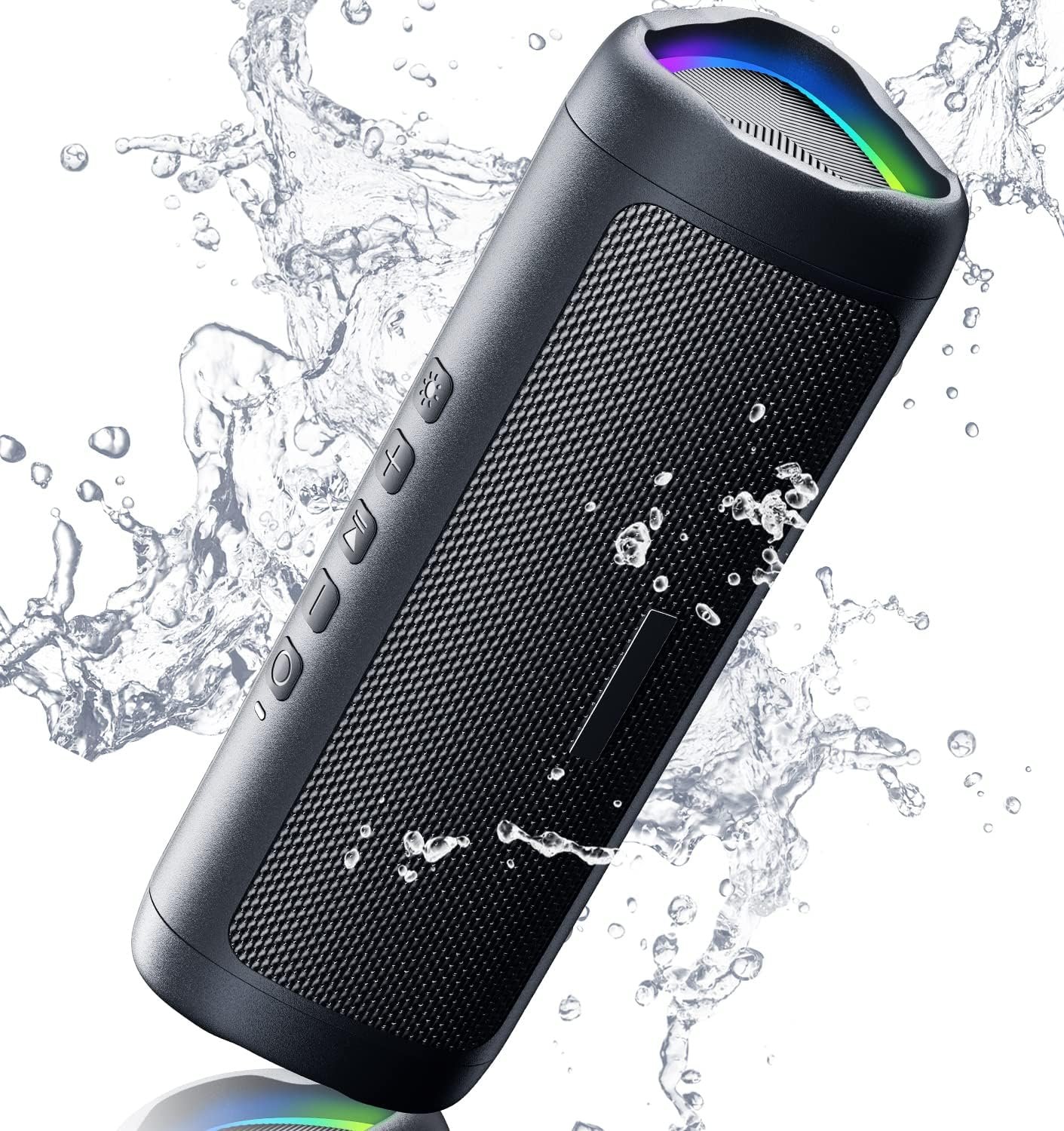 BolaButty Bluetooth Speaker Portable Wireless, IPX5 Waterproof, Up to 20H Playtime, TWS Pairing, BT5.3, for Home/Party/Outdoor/Camping/Beach Essentials, Birthday Gift (Black)