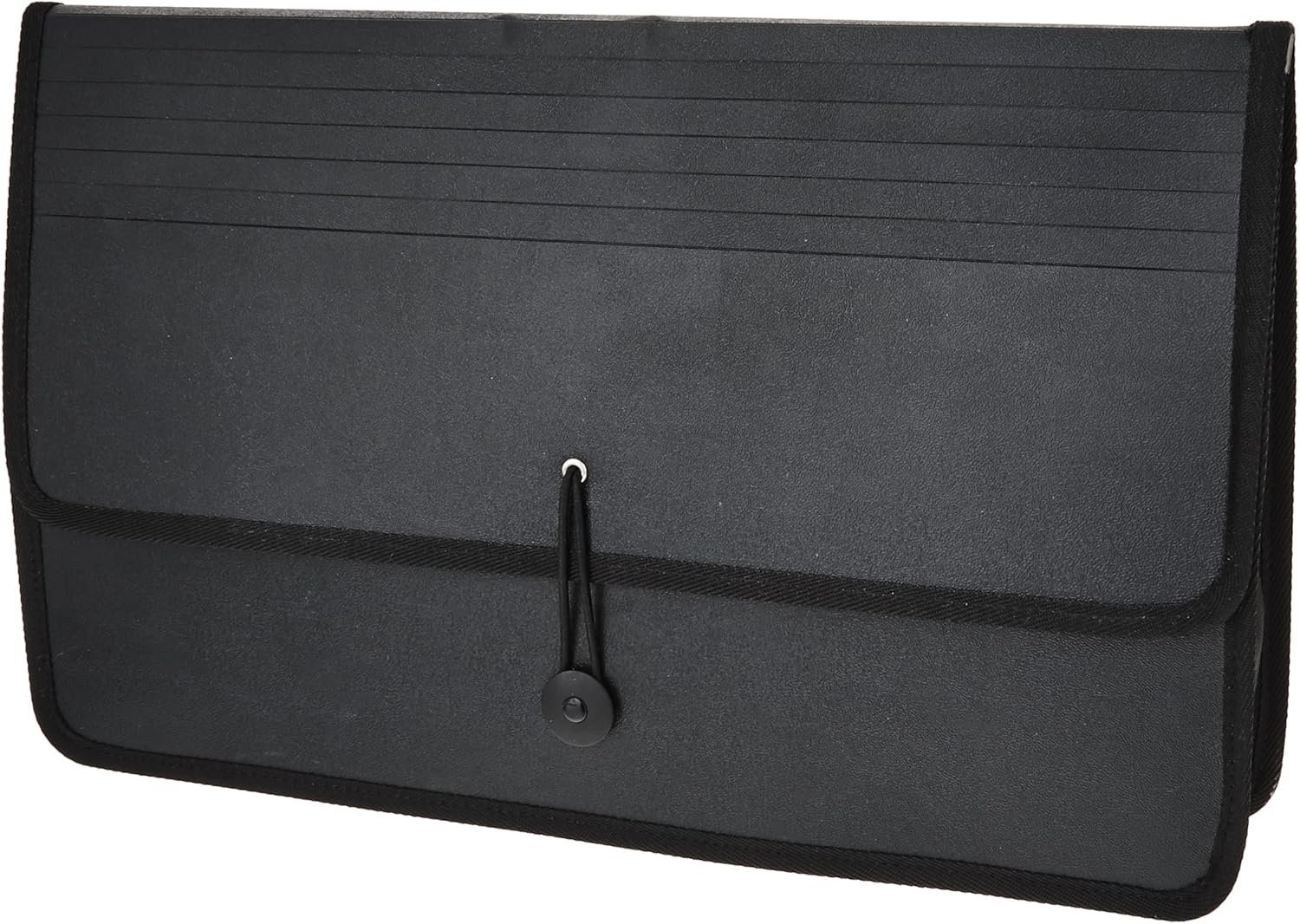 Lion Expand-N-File Poly Expanding Wallet, Legal (9-1/2 x 15 Inches), 2-1/2 Inches Gusset, Black, 1 Wallet (48150-BK)