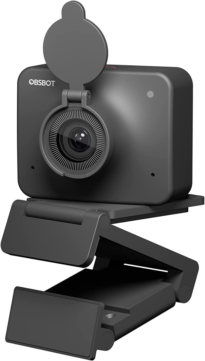 OBSBOT Meet 1080P 60FPS Webcam, Full HD Auto-Focus & AI-Powered Framing Computer Camera, Background Replacement, HDR, Adjustable FOV, Webcam for Conferencing, Video Calling, Live Sreaming, PC, Laptop