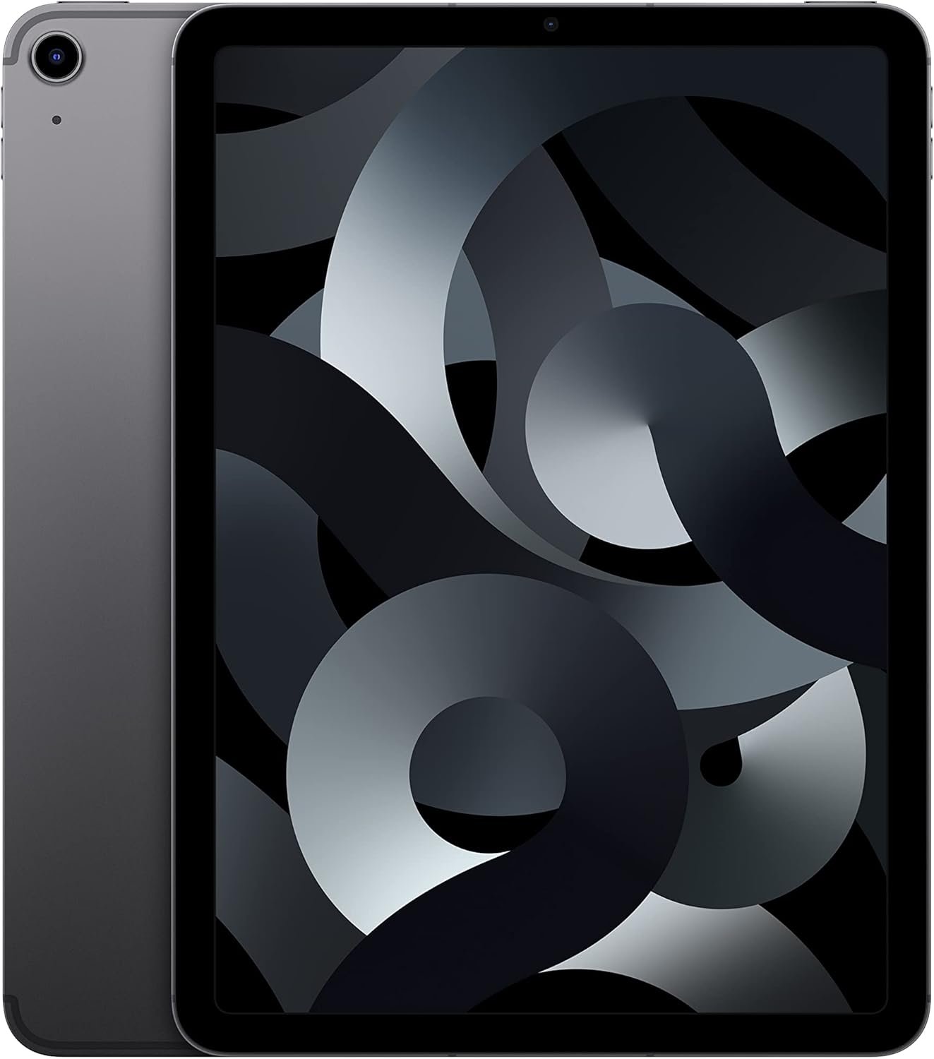 Apple iPad Air 5th Gen. (10.9-inch, Wi-Fi + Cellular, 256GB) 2022 – Space Gray (Renewed Premium)