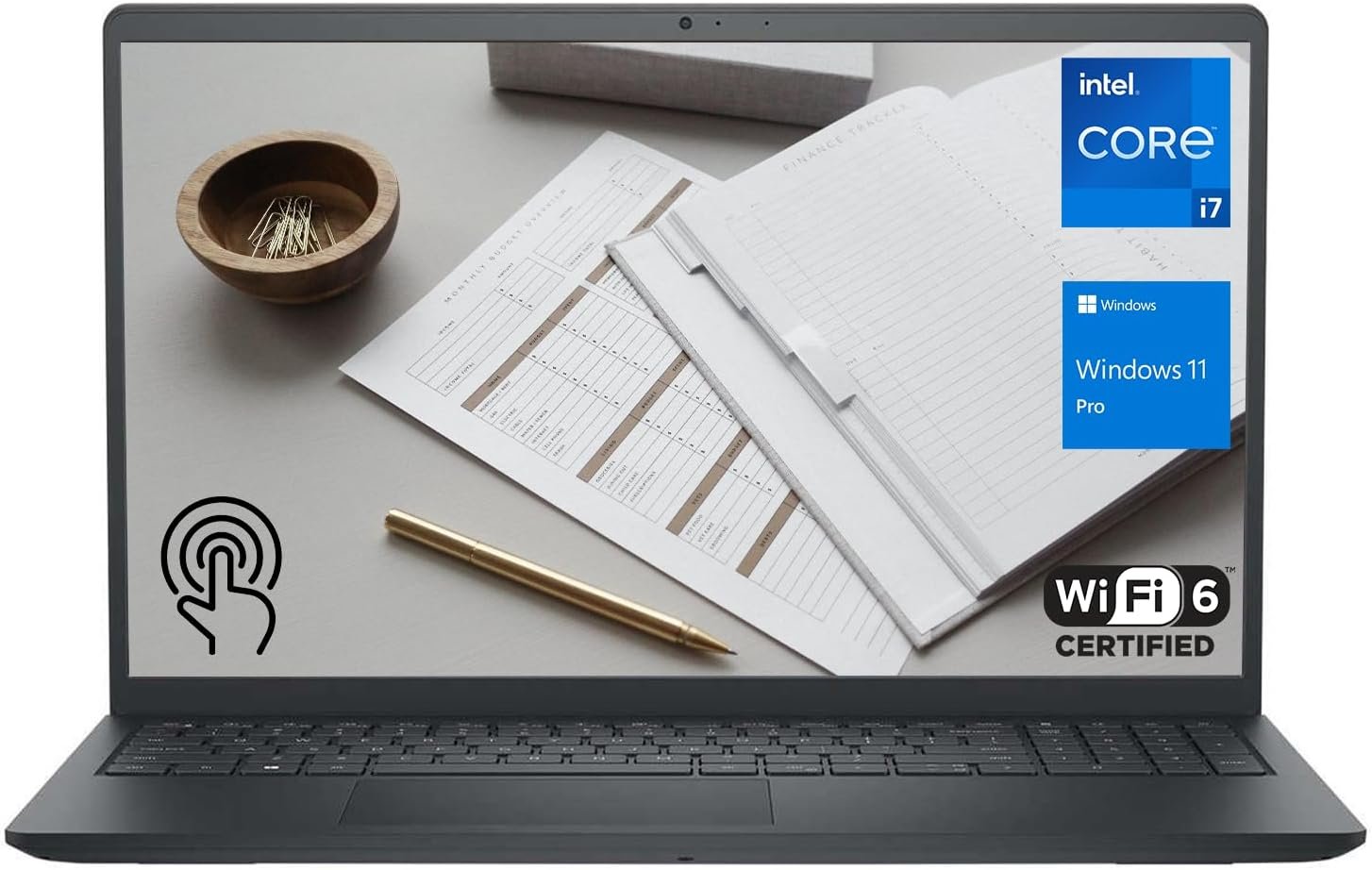 DELL 13th Generation Business Inspiron 15 3530 Laptop, 15.6″ FHD Touchscreen, Intel Core i7-1355U, 32GB RAM, 1TB SSD, Webcam, HDMI, Wi-Fi 6, Windows 11 Pro, Black