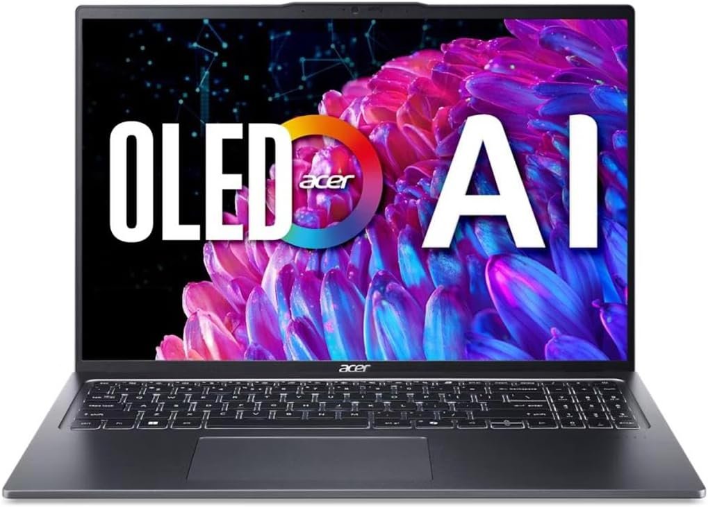 Acer Swift Go 16 Intel Evo AI 16″ Laptop OLED WQXGA+ (3200×2000) Intel Core Ultra 5 Processor 125H 120Hz 8GB RAM 512GB SSD Windows 11 Home Gen 4