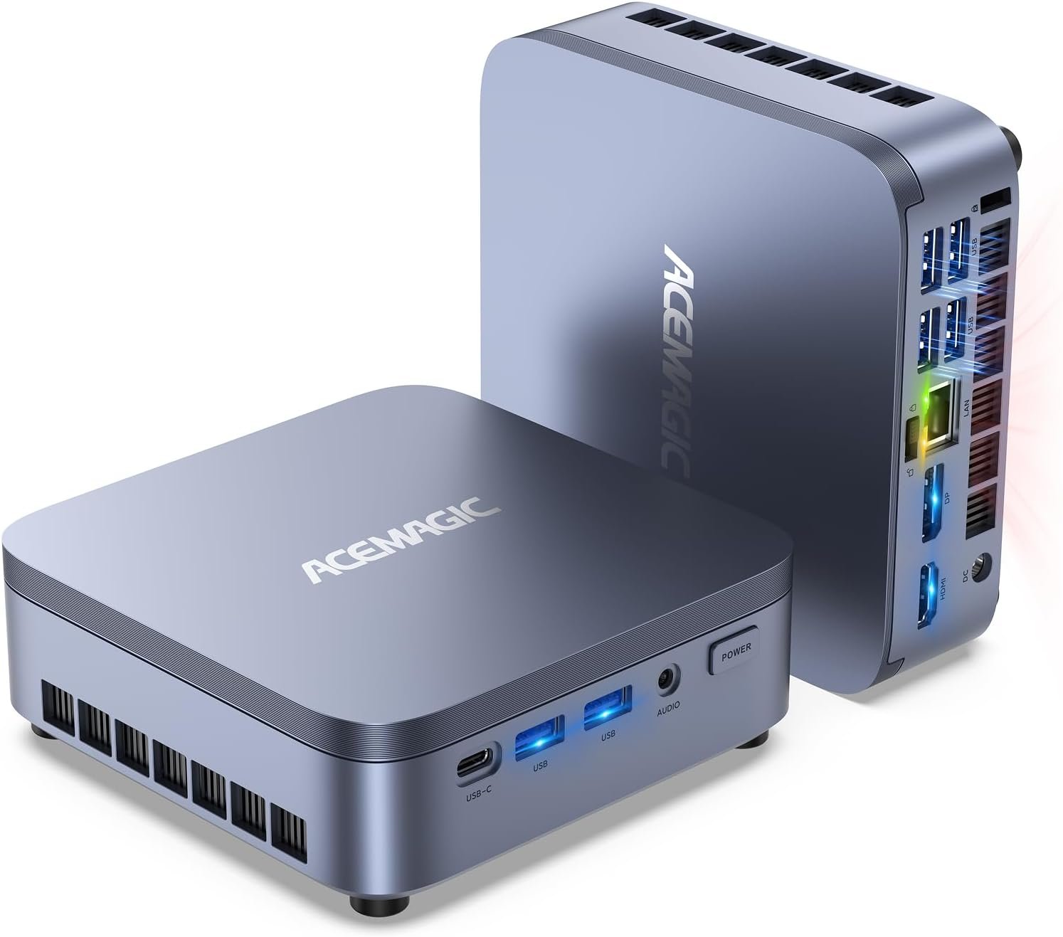 ACEMAGIC M5 Mini PC Core i9-14900HX(24C/32T, up to 5.8GHz), 32GB DDR4 1TB NVMe PCIe4.0 SSD Mini Computers, Pre Win11Pro BT5.2 WiFi6 HDMI Desktop, Support Triple 4K Display/Casual Gaming/Office/Home