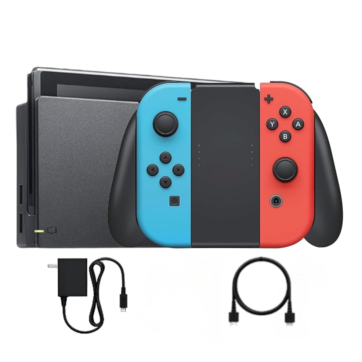 Nintendo Switch with Neon Blue and Neon Red Joy‑Con V2 (Red & Blue Switch)