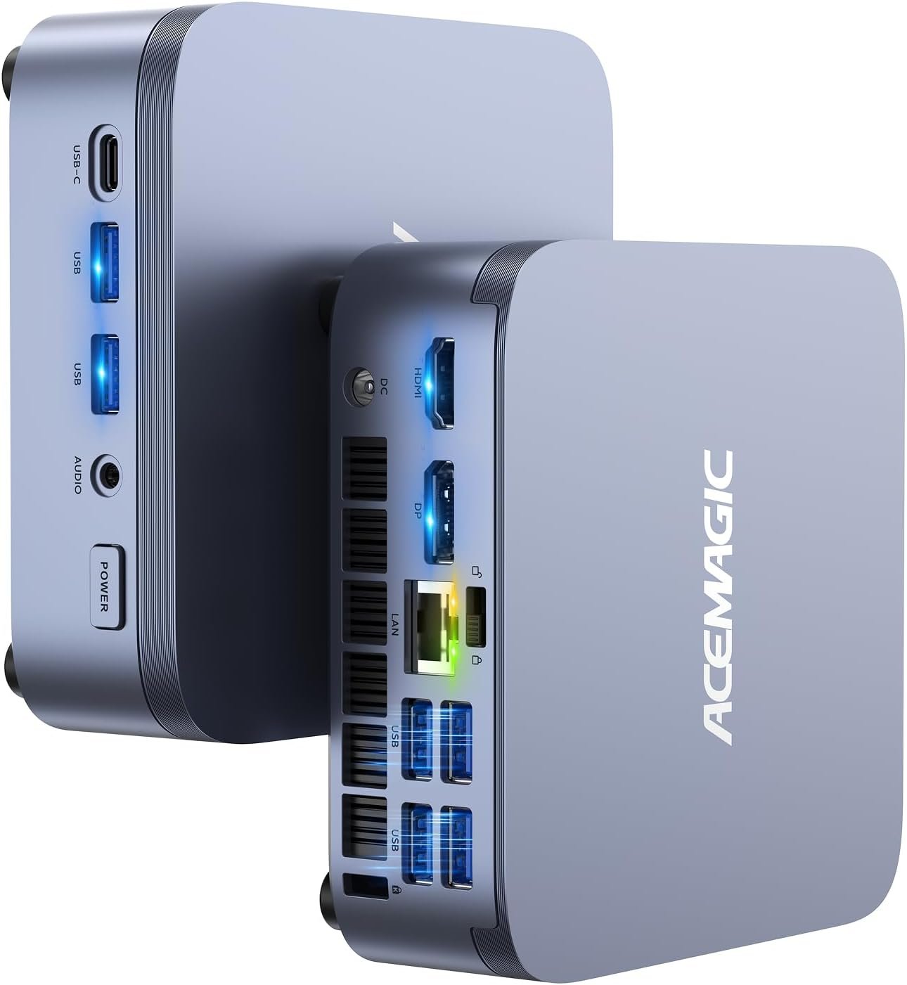 ACEMAGIC M5 Mini PC Intel Core i9-14900HX Flagship HX-Class Processor (24C/32T, 55W), 32GB RAM 1TB PCIe 4.0 SSD, HDMI 2.0 / DP 1.4, Mini PC Windows 11 Pro, WiFi 6E, Triple 4K Mini Computer