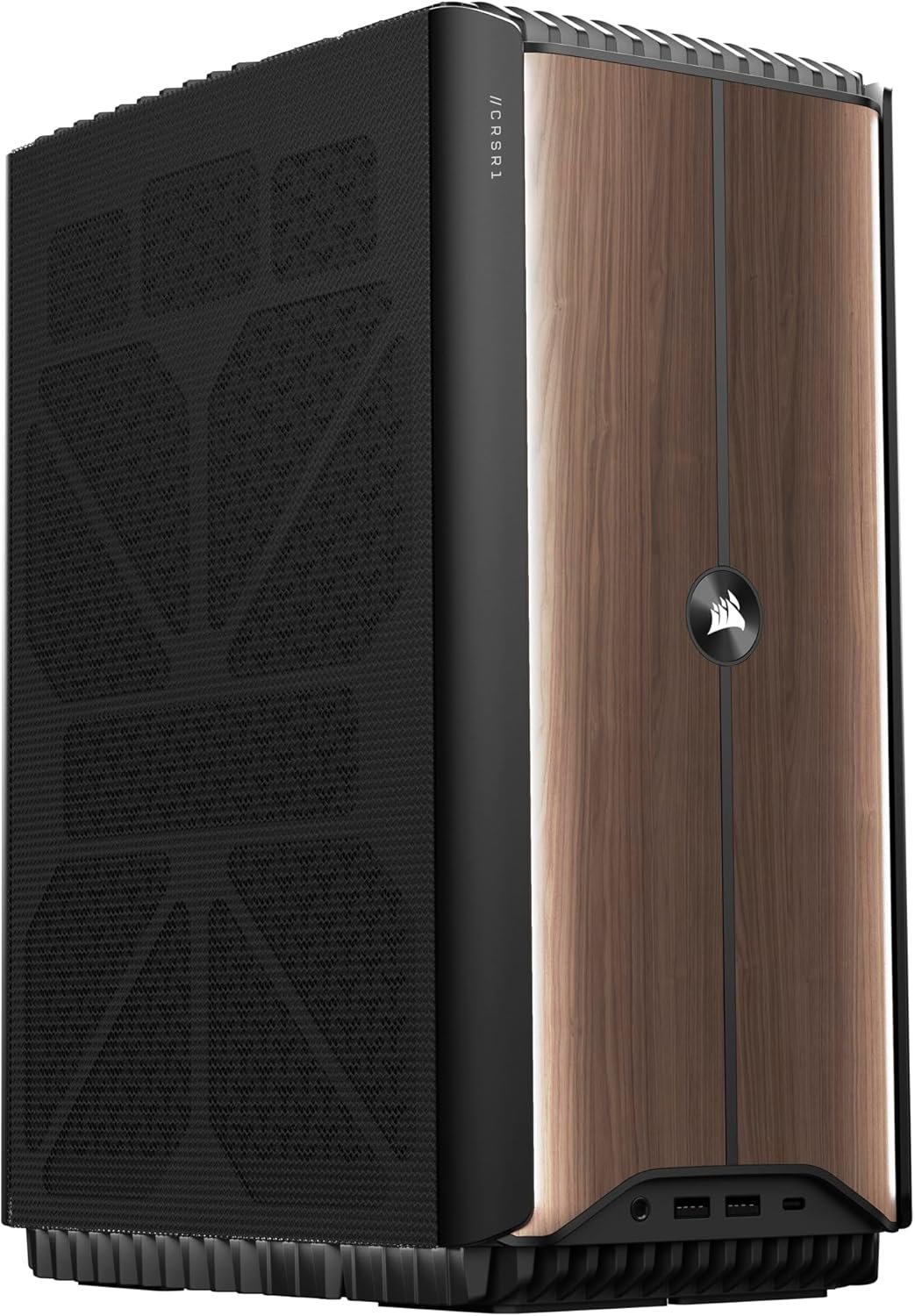 Corsair ONE i500 Gaming PC – Liquid Cooled Intel® Core™ i9 14900F CPU – Liquid Cooled NVIDIA® GeForce RTX™ 5070 GPU – 32GB Vengeance DDR5 Memory – 1TB M.2 SSD – Wood Dark